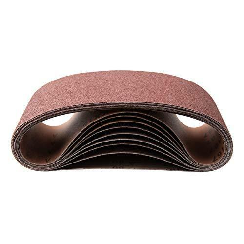 POWERTEC 110110 4 x 36 Inch Sanding Belts | 120 Grit Aluminum Oxide Sanding Belt