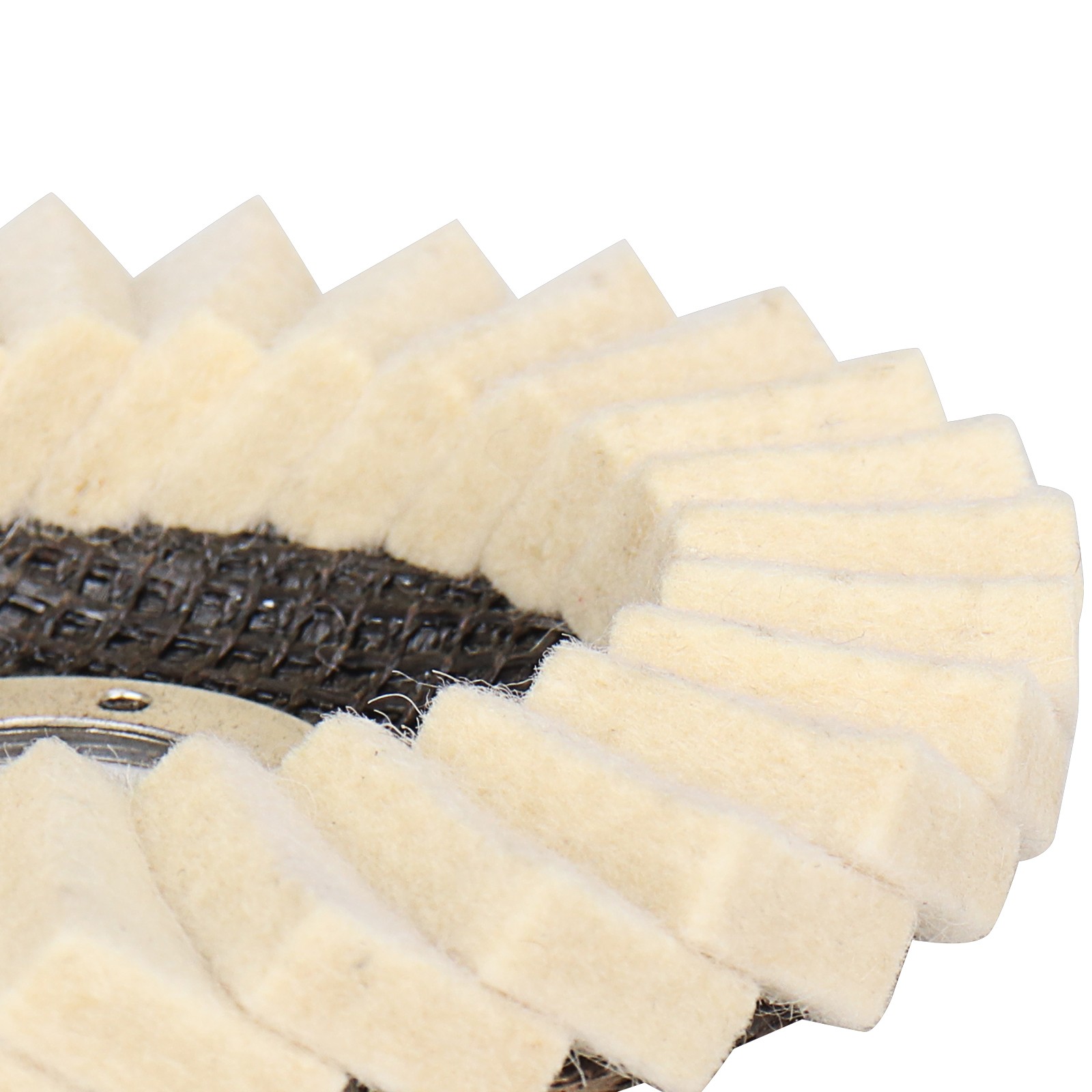 4.5″Wool Polishing Wheel Flat Flap Disc Buffing Pad For Angle Grinder Metal 5pcs