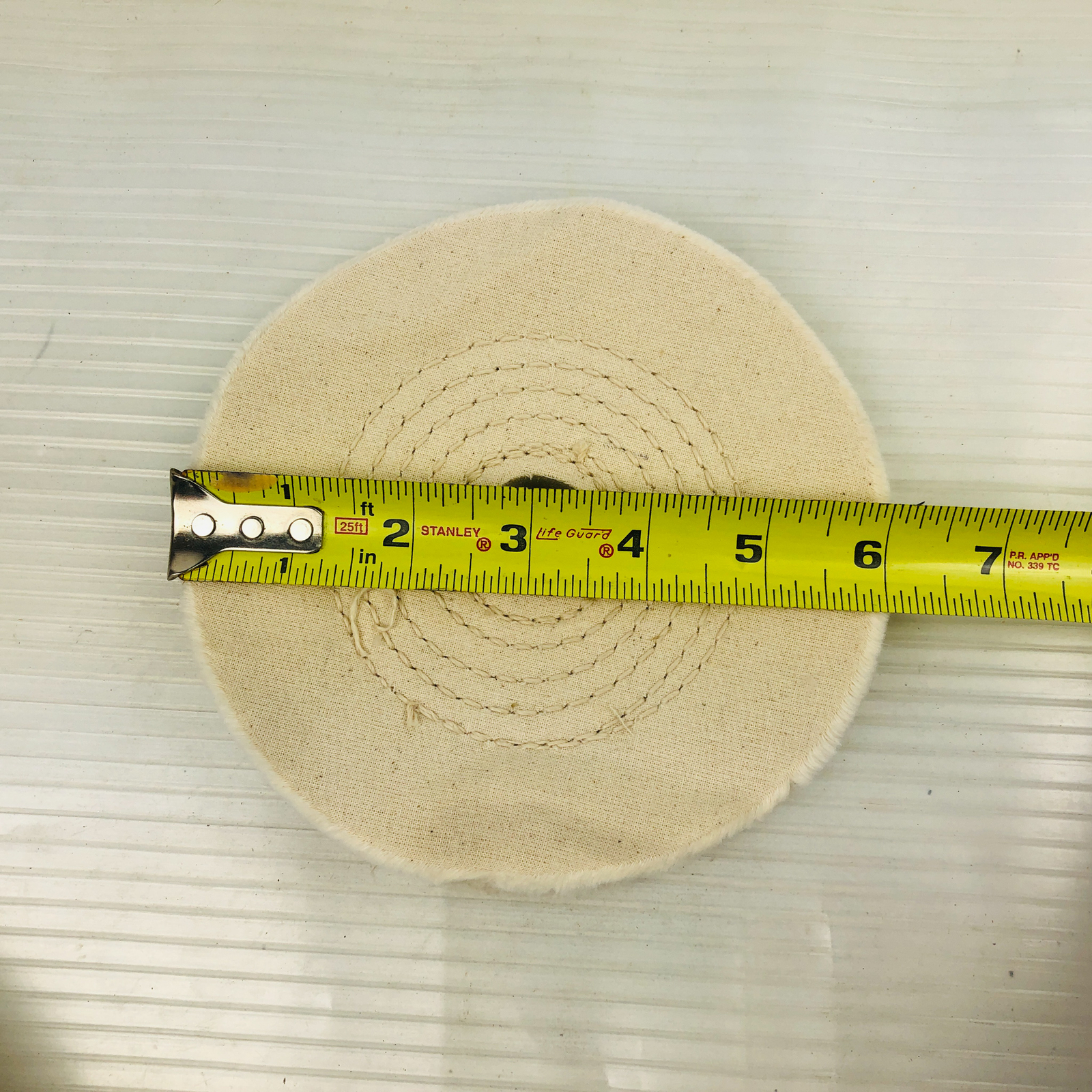 6 in Buffing Polishing Wheel Buffer Pad 3pk 1″ Arbor Cotton 50 Ply Spiral Sewn