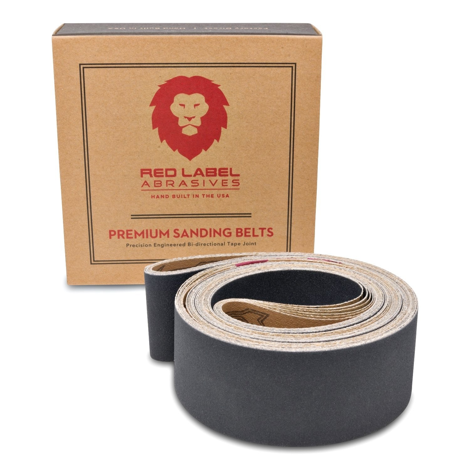 Red Label Abrasives 2 X 72 Inch Silicon Fine 220, 320, 400 Grit Assortment