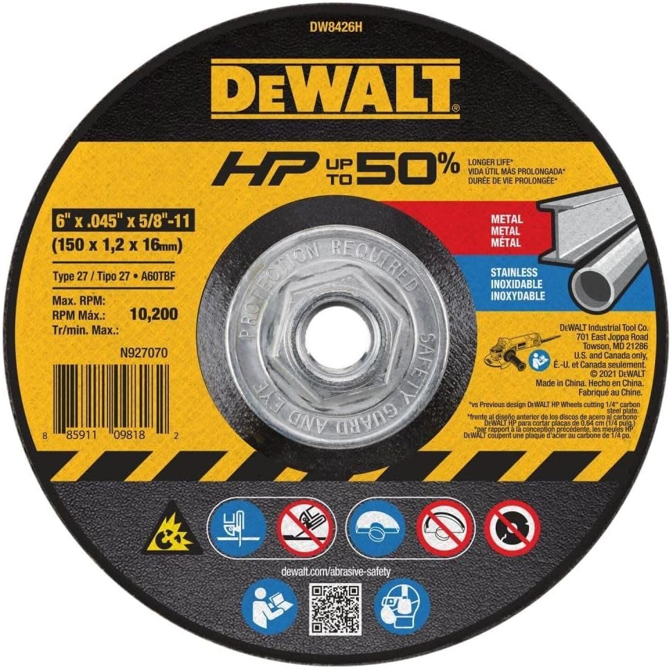 DEWALT Cutting Wheel 6 in. x .040 in. x 7/8 in. 60 Tooth (DW8725)