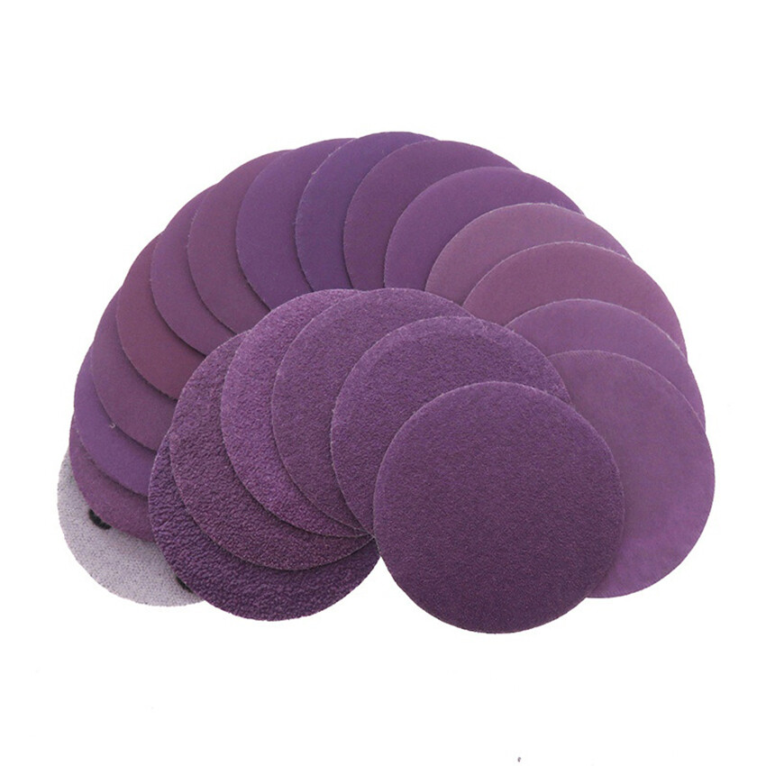 25mm 50mm Sanding Discs Wet and Dry Orbital Sandpaper Hook & Loop Pads All Grit
