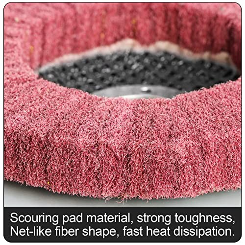 15Pcs 4.5″ x 7/8″ Nylon Fiber Flap Disc Polishing Grinding Mix 15pcs