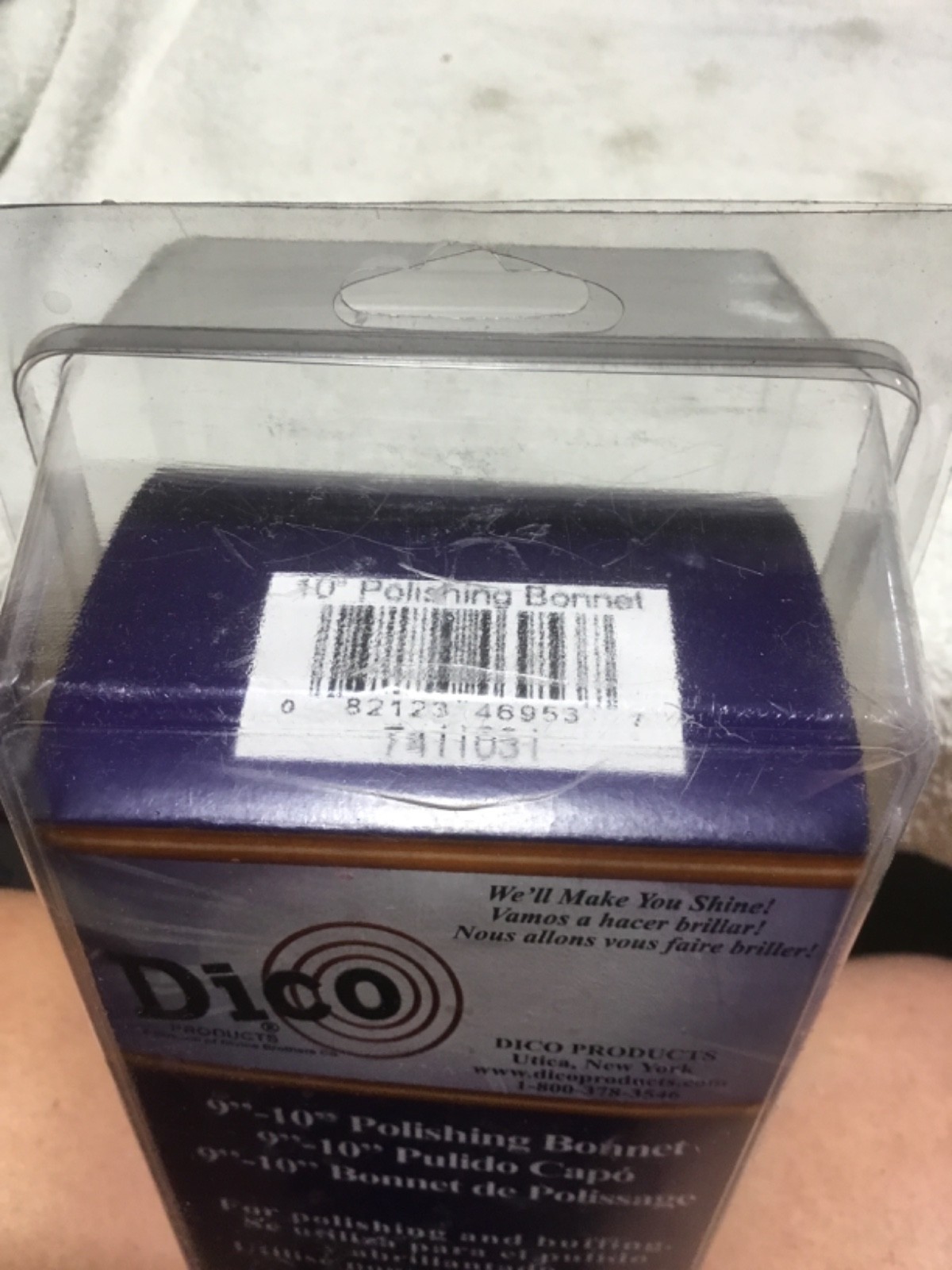 DICO #7411031 9″-10″ TIE ON POLISHING BONNET BRAND NEW IN PACKAGE