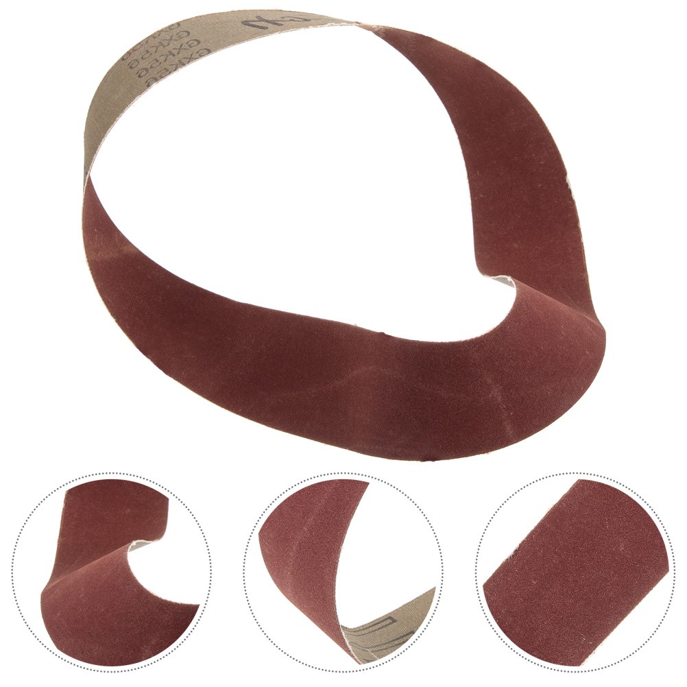 3 Set Small Sander Belt 80 Grit Reusable Paper Multi Color for Polishing Use