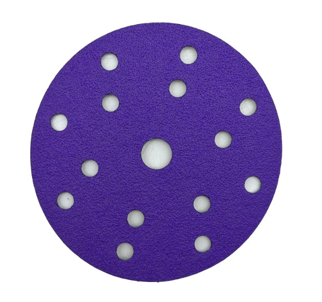 25/50PCS 6”150mm Ceramic Sanding Discs P60-180 Hook & Loop 15-H for Polishing