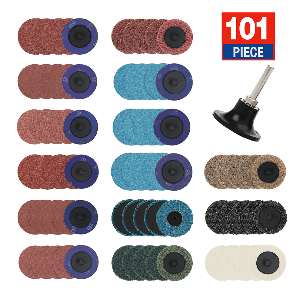 WORKPRO 101-pieces Sanding Discs Set Surface Conditioning Disc for Die Grinder