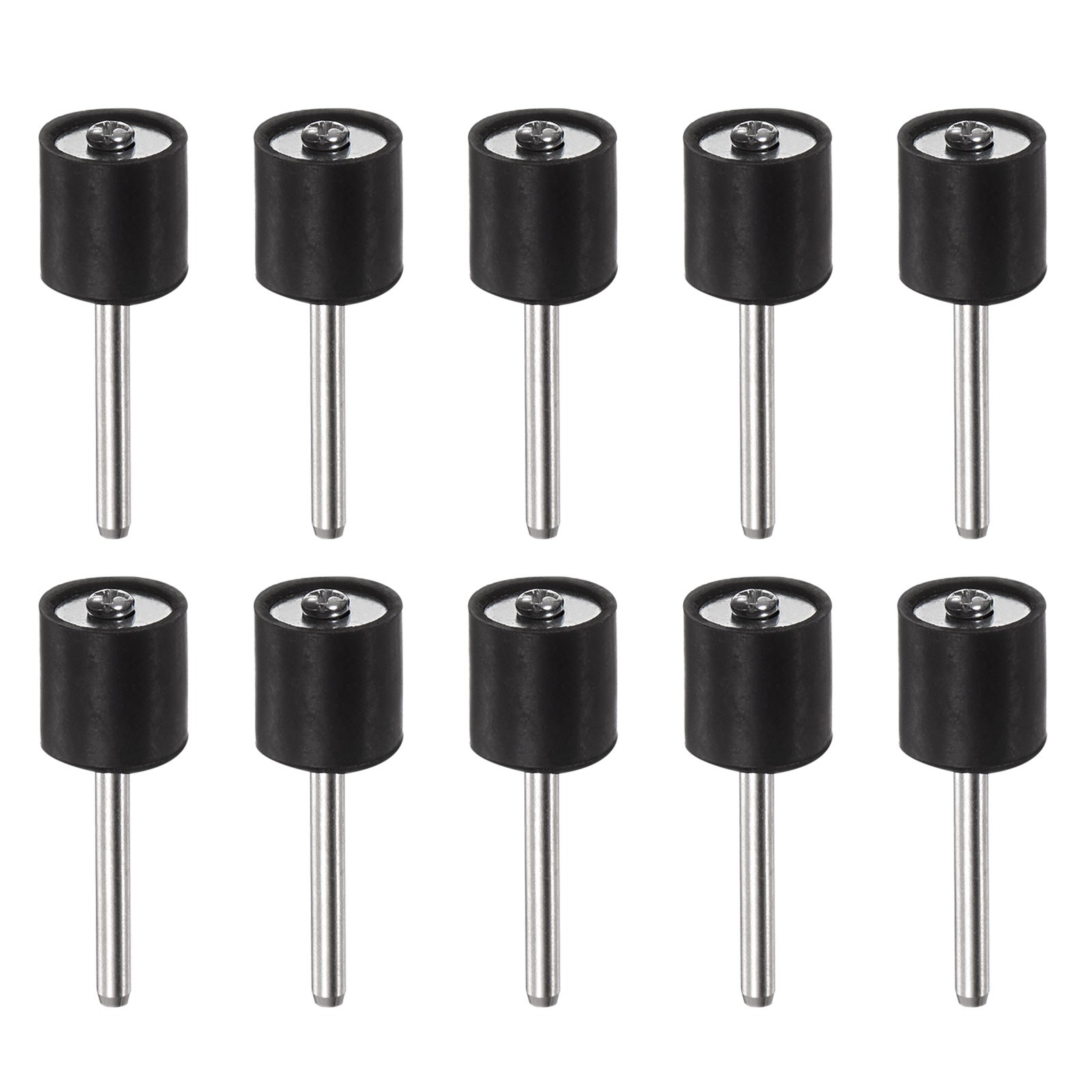 10pcs 1/2 Inch Sanding Drum Rubber Mandrels 1/8 inch Shank Sanding Sleeve Holder