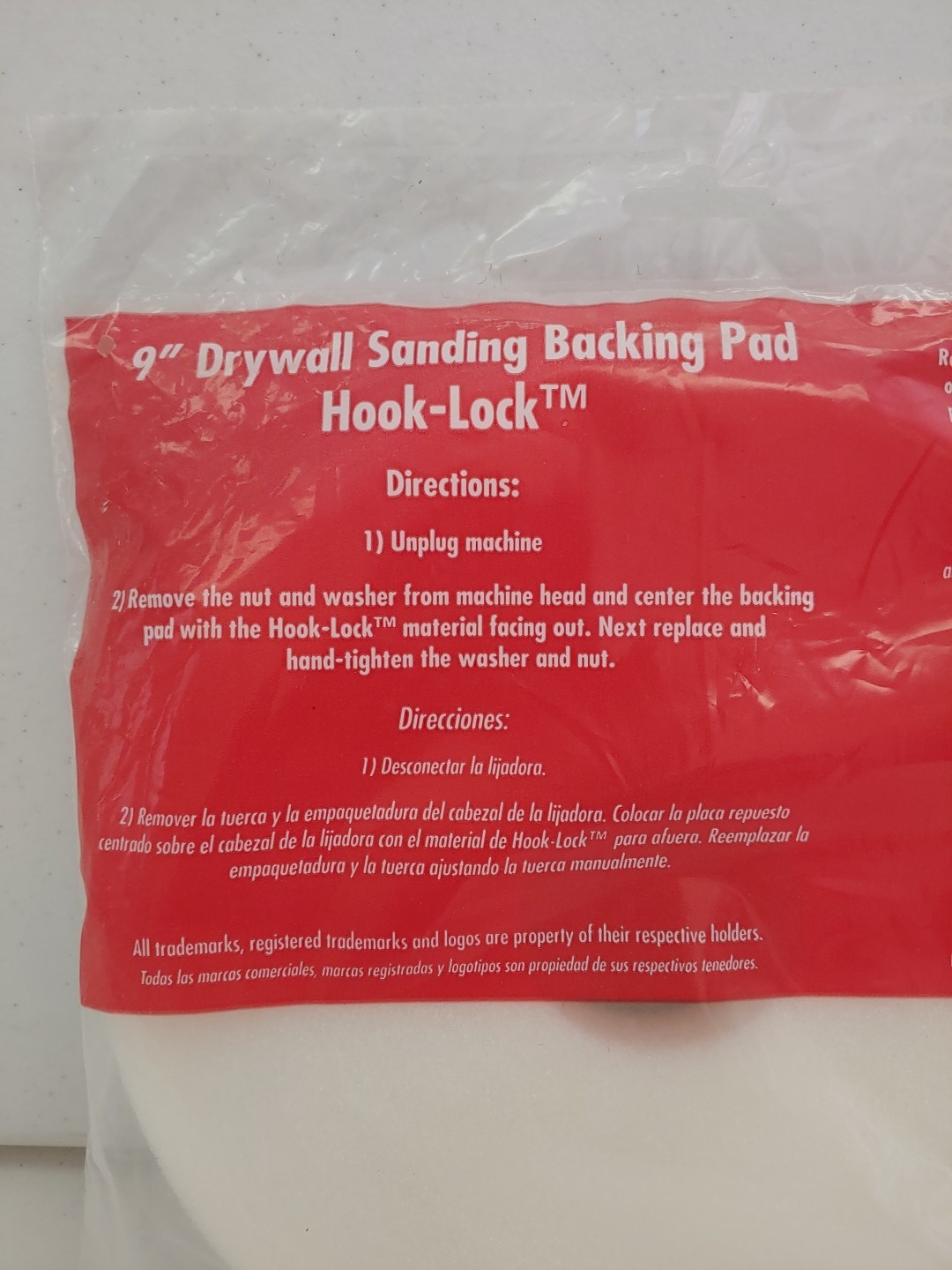 DIABLO 9 in. Drywall Sanding Backing Pad, 7800, Porter Cable, 1 Pack RT