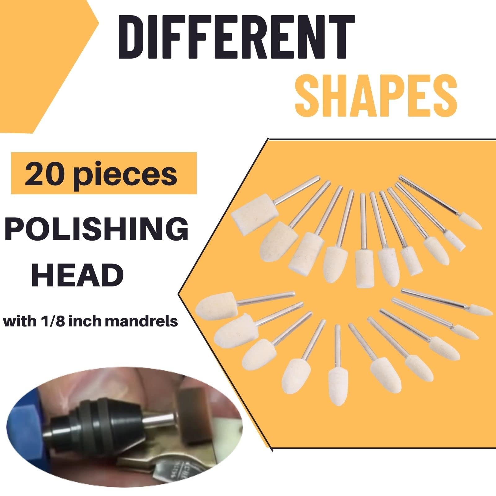100PCS Polishing Buffing Wheel for Dremel Polishing Kit, Polishing Wheel for …