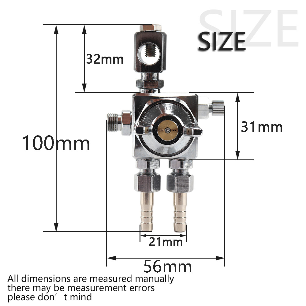 0.5/1.0/1.3/2.0mm Mini Industrial Automatic Spray Gun ST-6 Fan Shape Cap Repair