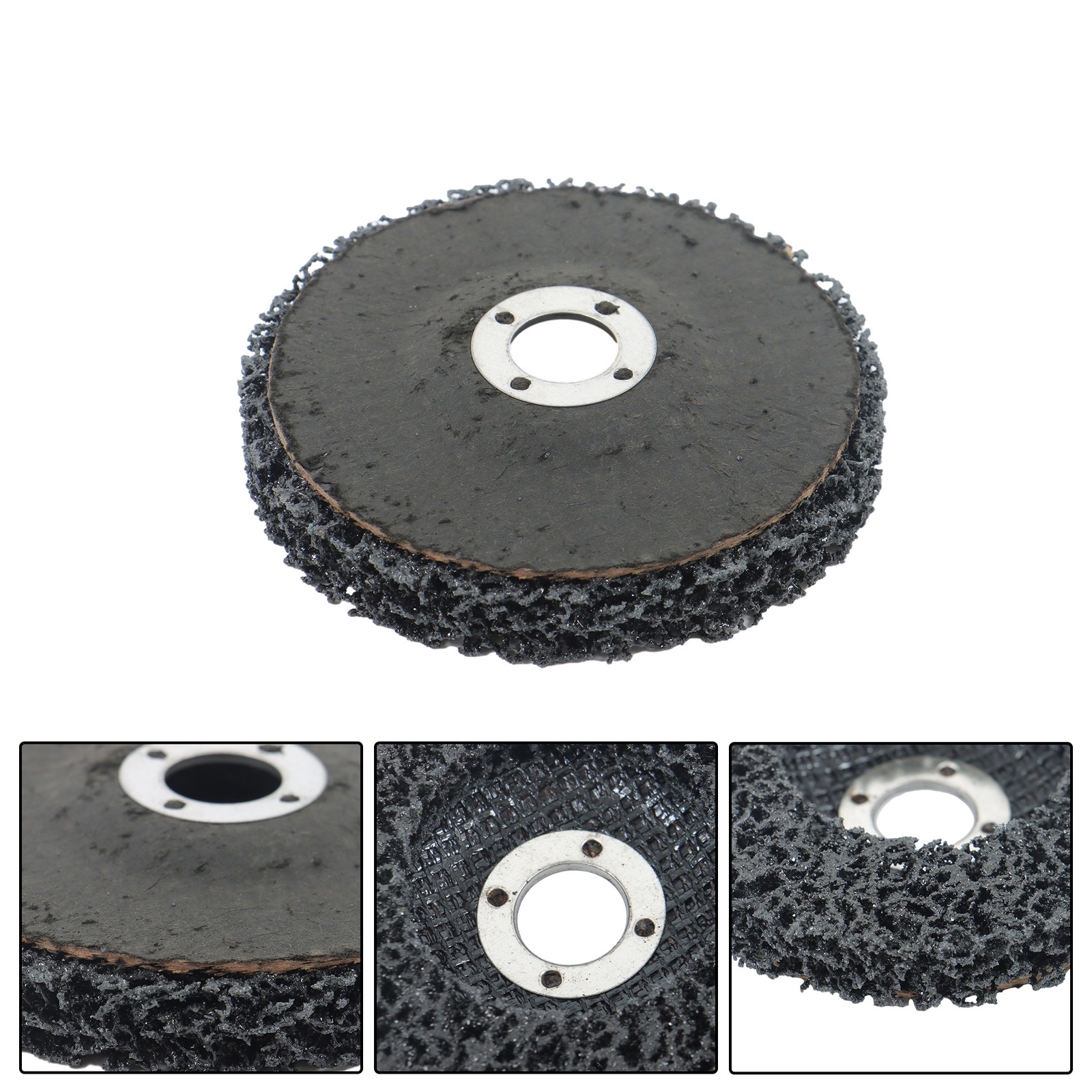10 Pcs 4 Inch x 5/8 Inch Black Abrasive Wheels Grinding Discs for Angle Grinder