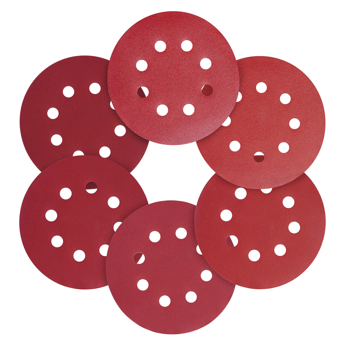 150PCS 5in Sanding Discs 40 Grit Hook and Loop 8-Hole 125mm Orbital Sander Paper