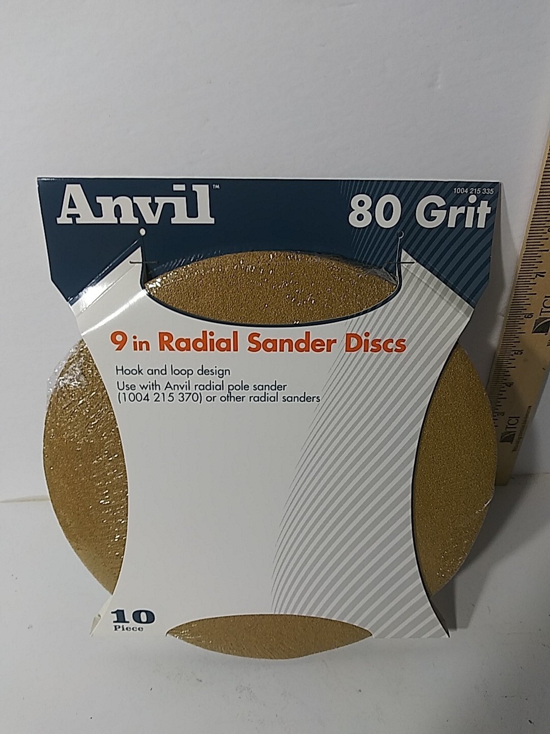 Anvil Radial Sanding Disk 80-Grit 9″ 1004 215 335 10pk…Ships Fast
