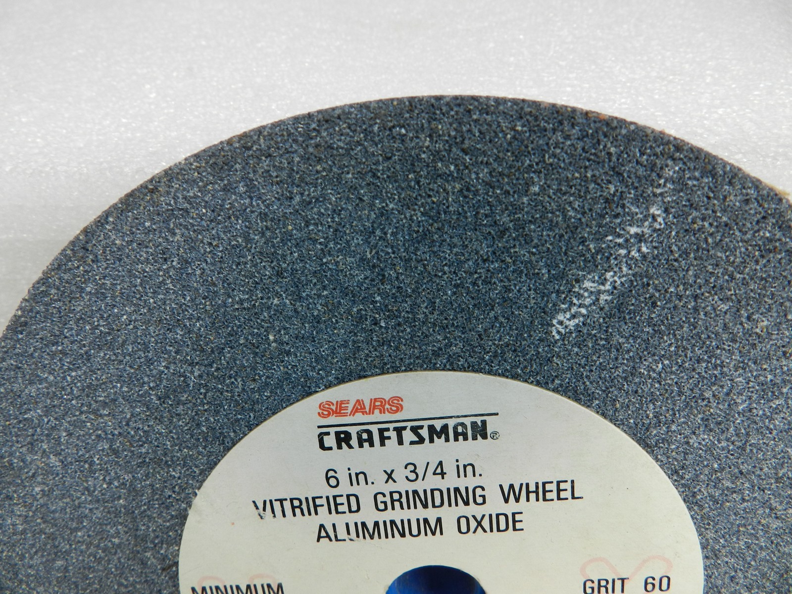 VTG SEARS Craftsman 6”x3/4″ Vitrified Grinding Wheel Aluminum Oxide Grit 60 N36J