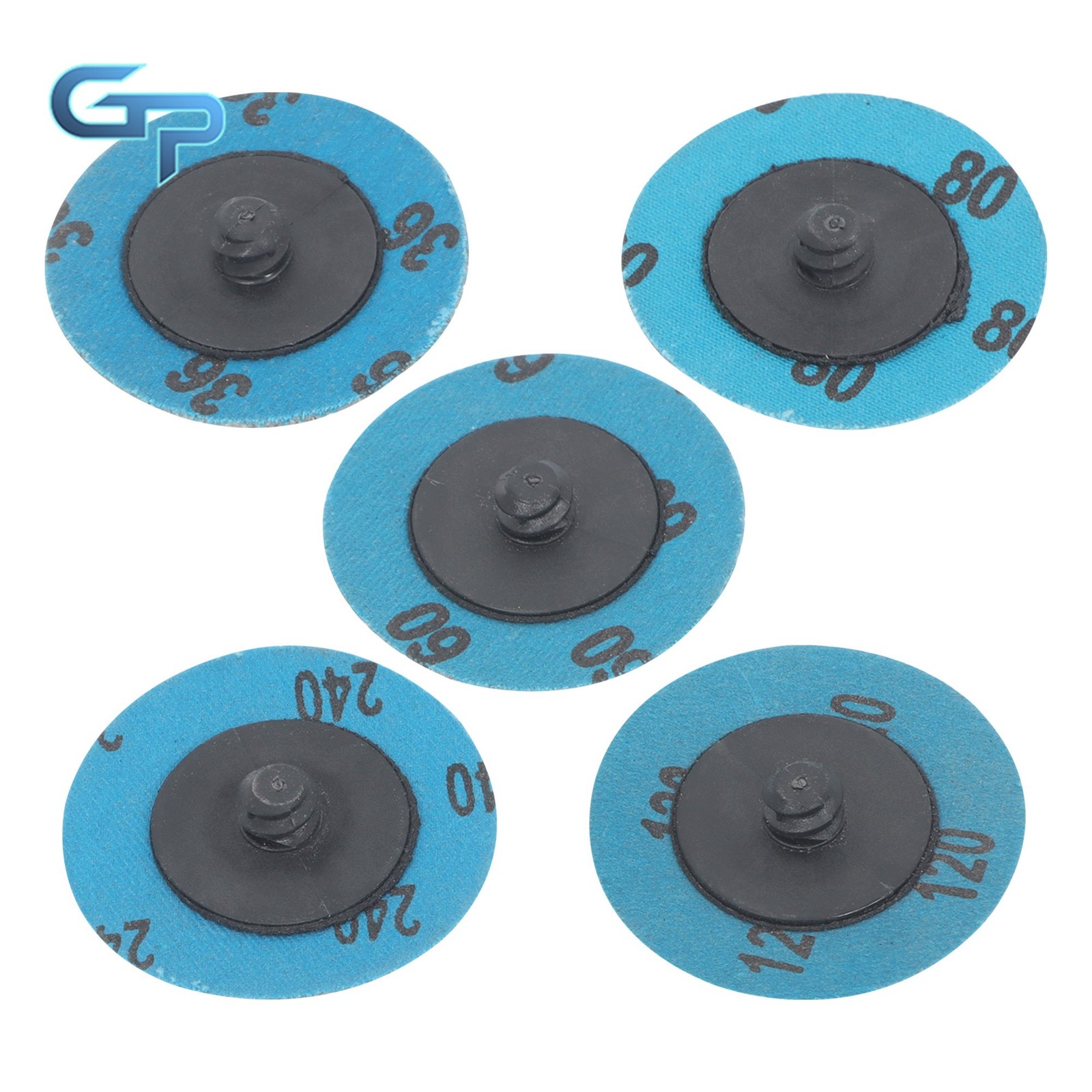 50 PCS 2 Inch 36/60/80/120/240 Grit Roll Lock Sanding Discs for Die Grinder