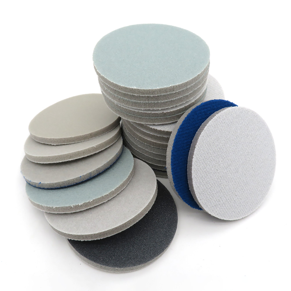 Hook & Loop Sponge Sanding Discs 1-6″ Grit 300-3000 Wet Dry Foam Sandpaper Pads