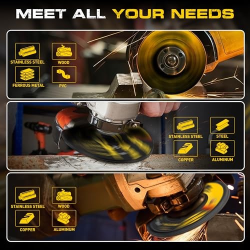 26 Packs Angle 26 Packs 4-1/2 Inch Angle Grinder Wheels with 3 Different Types