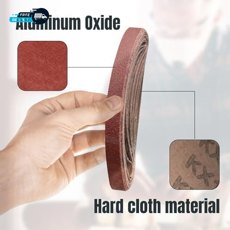 1/2 X 18 Inch Sanding Belts 50PK 10 Each of 40/80/120/180/240 Grits