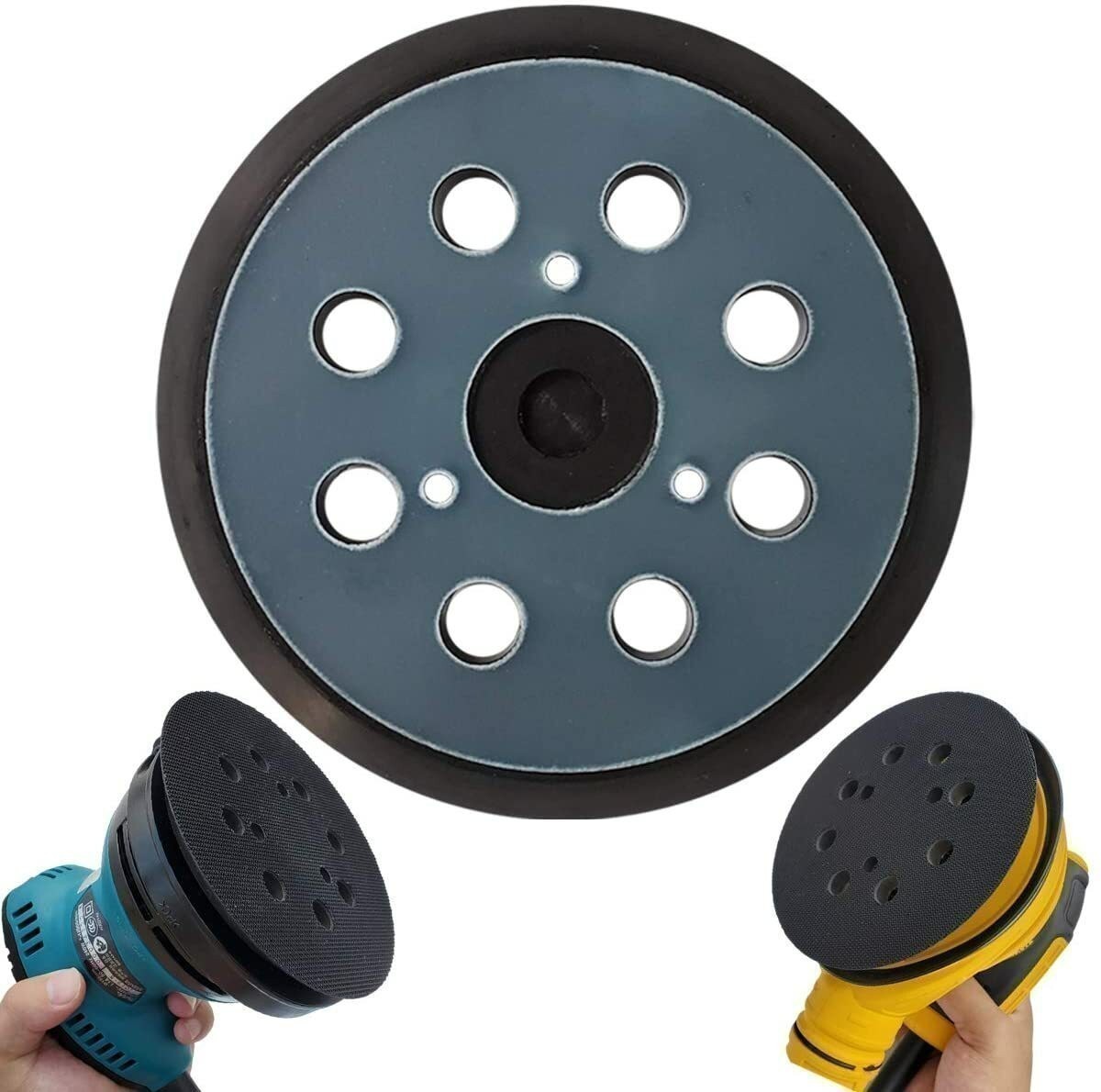 2x 5inch Orbital Sander Replacement Pad Hook Loop for Dewalt/Makita/Porter Cable