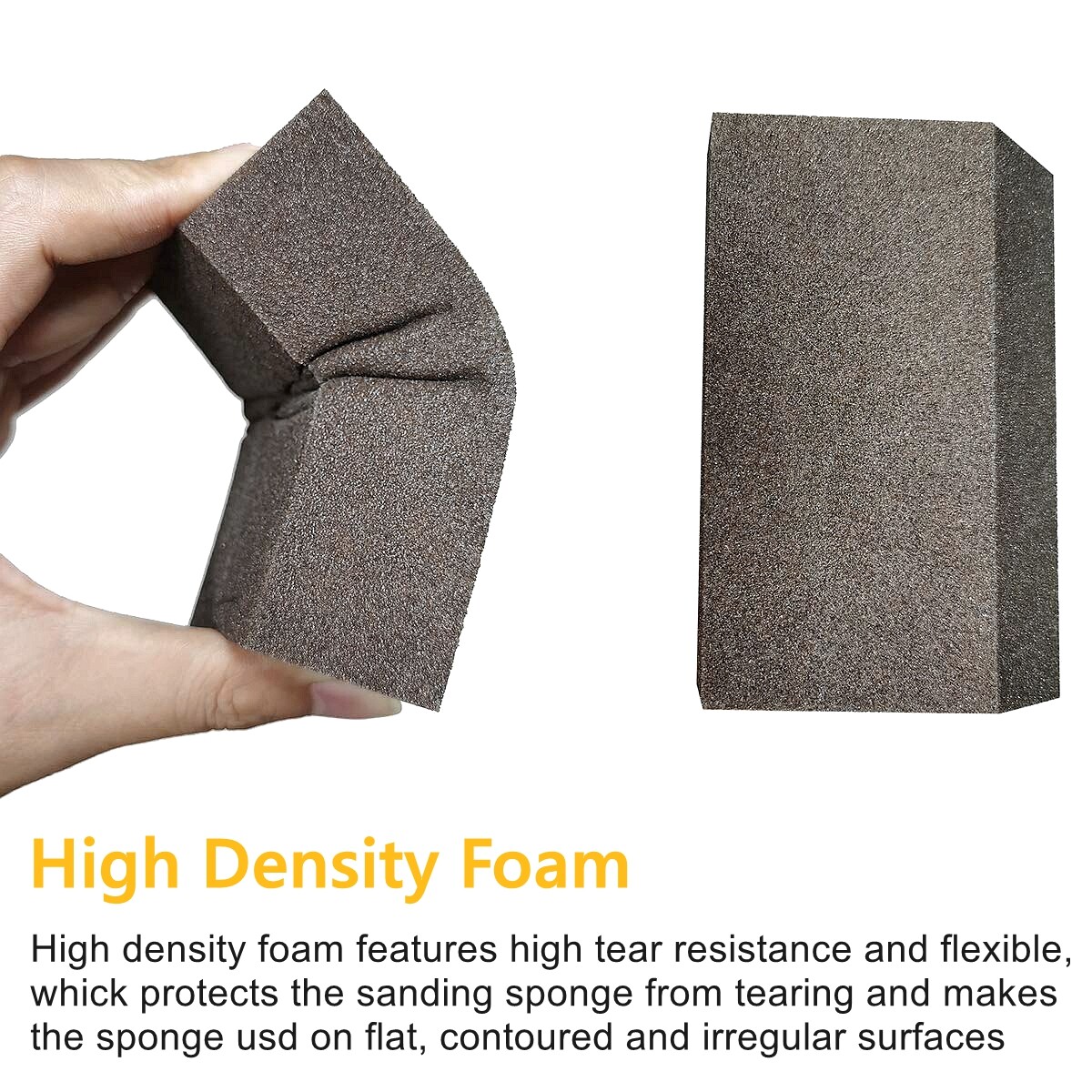 SATC 8PCS 3.9“x2.7″x1″(10cm x 7cm x2.5cm) Wet / Dry Sandpaper Block Pads P40-120