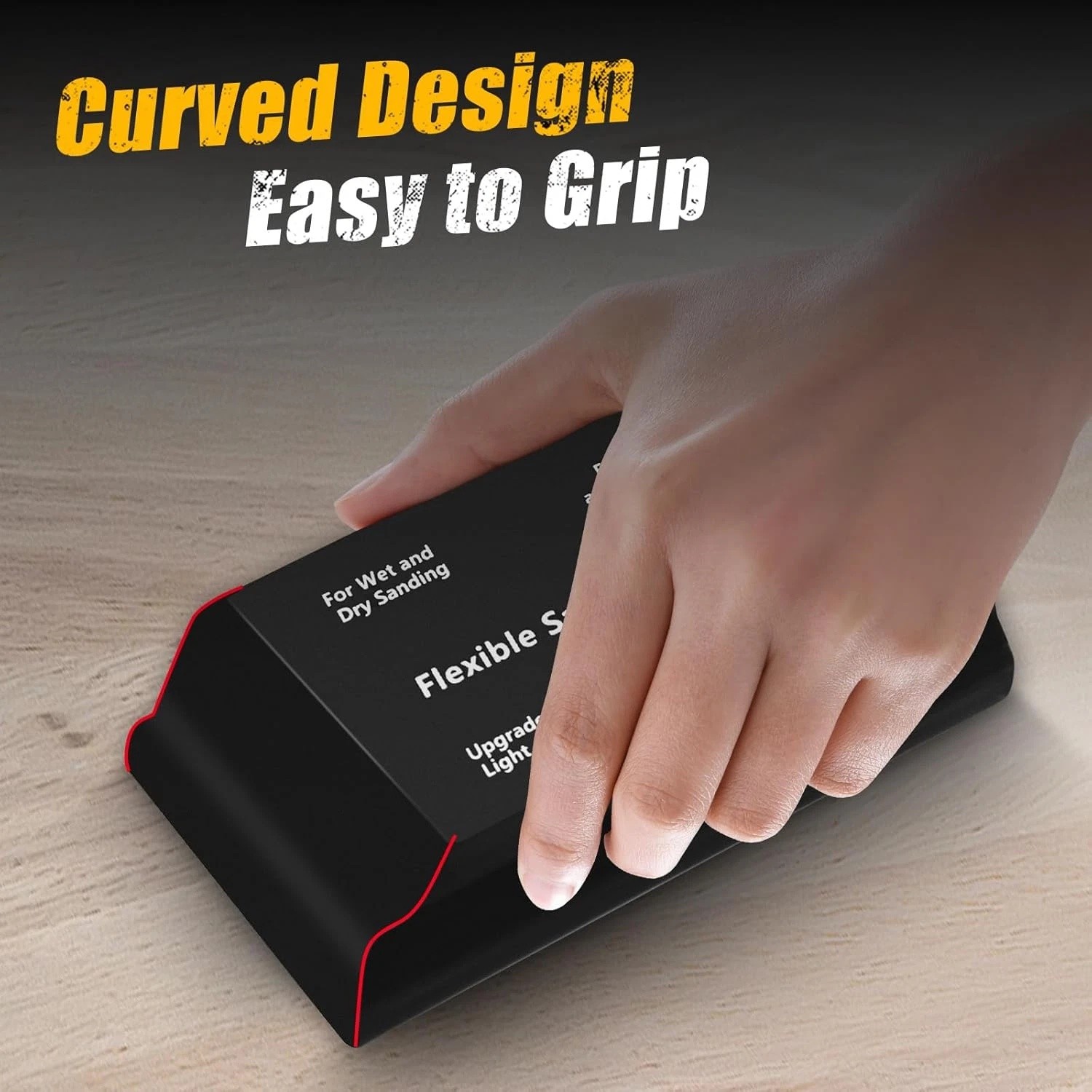 7Pc Sanding Block Kit Flexible EVA Foam Wet or Dry for Automotive or Woodwork