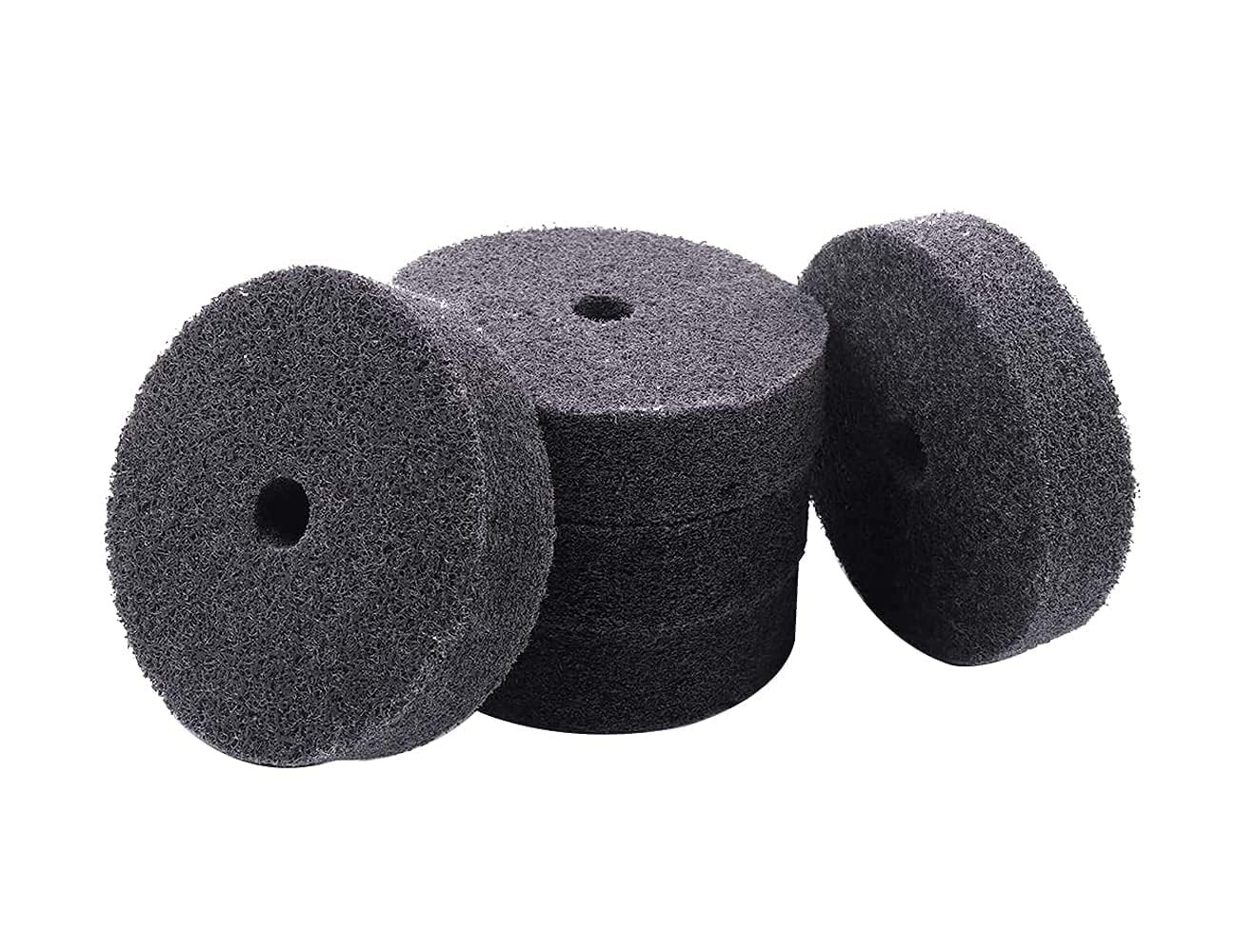 5 Pcs 3” Fiber Buffing Wheel 3/8” Arbor Hole Replacement Buffing Polishing