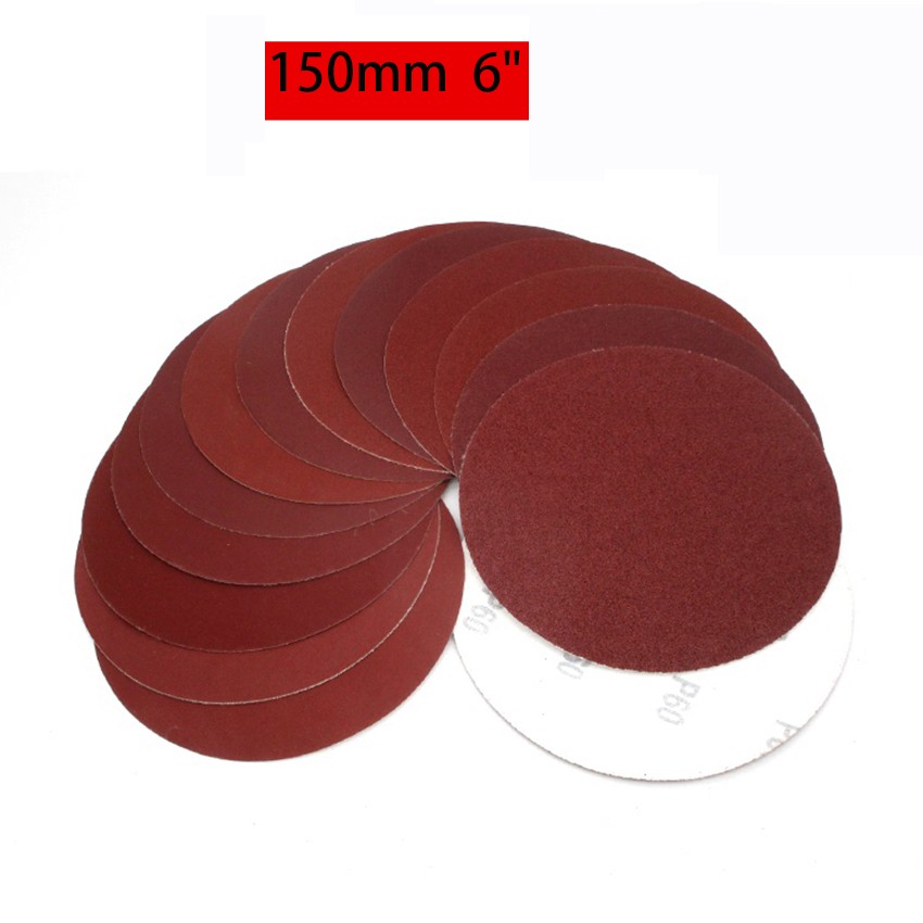 6 in Sanding Discs 150mm 40-2000 Grit Orbital Sander Sandpaper Hook & Loop Pads