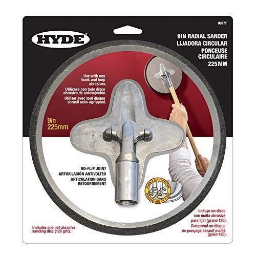 9 Inch Radial Sander Hook and Loop Acme Thread Pole Attachment Pivoting Hinge