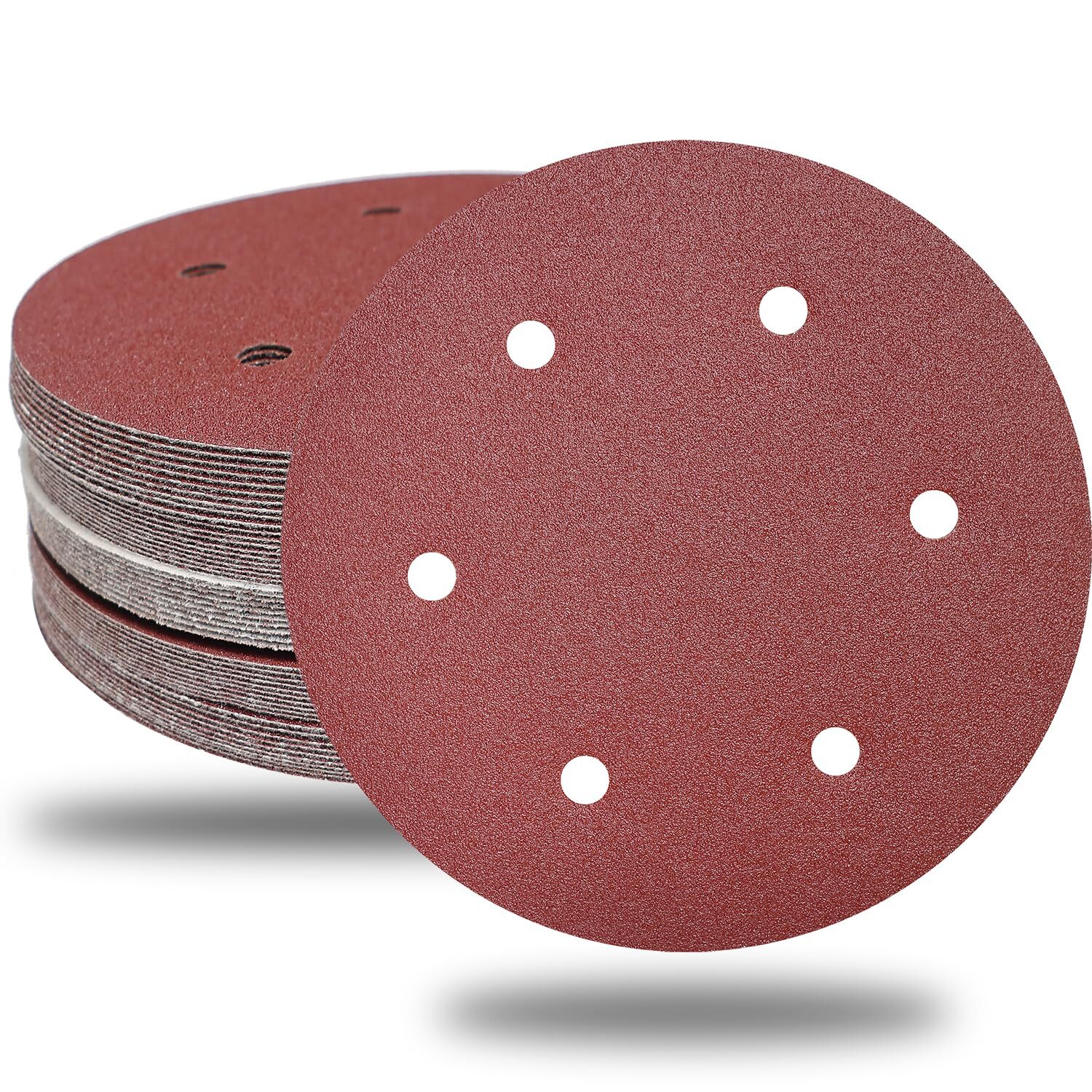 50 PCS 9 Inch 6 Hole Drywall Sanding Discs Set -10 Each of 60 80 120 150 240 …