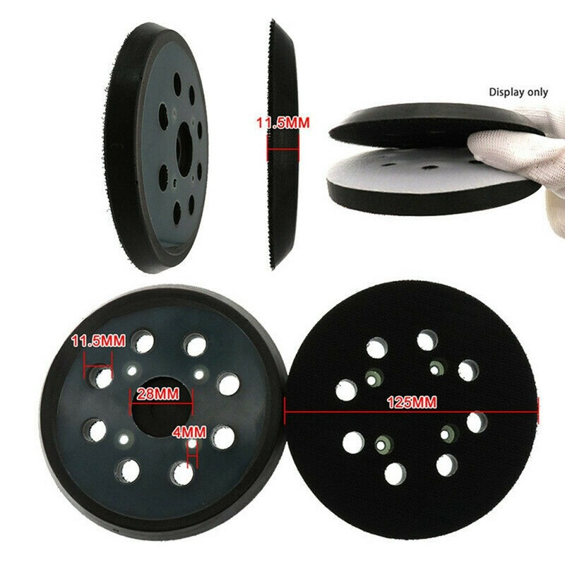 1pc 5″Hook and Loop Sander Pad Replacement 8 Holes Sanding Backing Polishing Pad