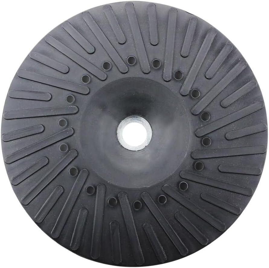 2 Pack – 7″ x 5/8″-11 Resin Fiber Disc Backing Pad w/ Lock Nut for Angle Grinder