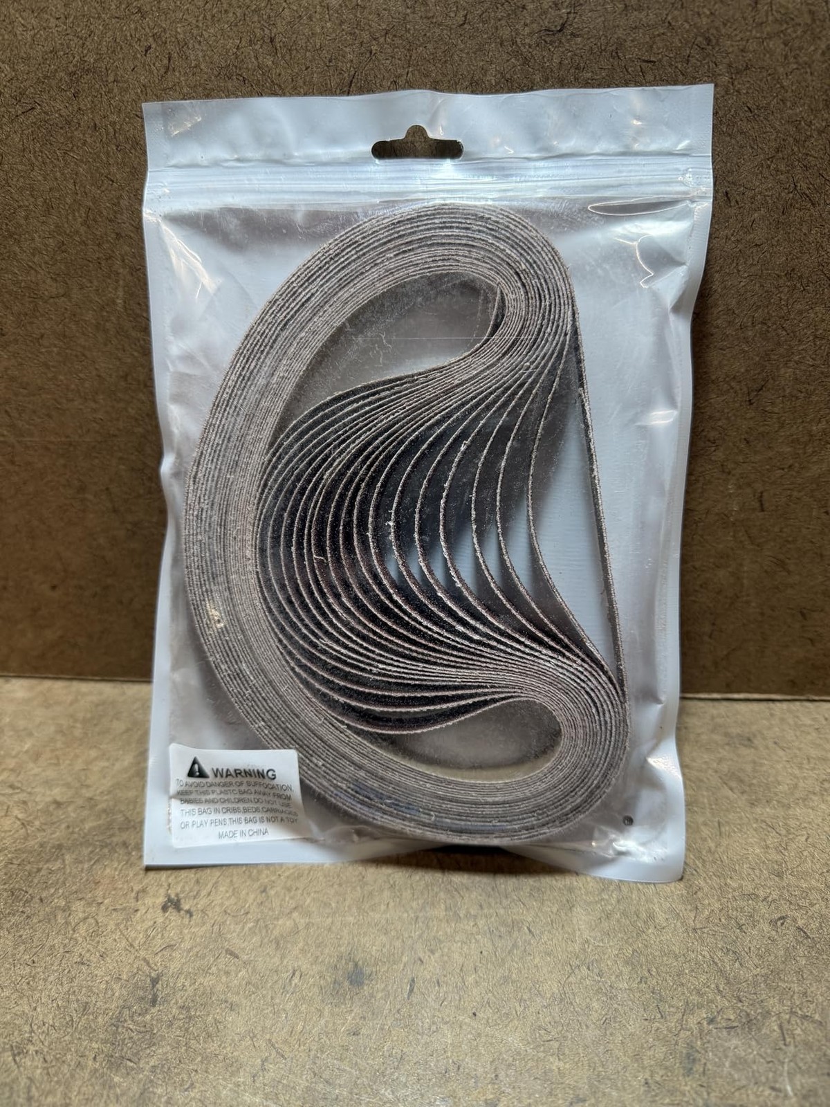 20 Pcs 1/2 x 18 In Sanding Belts, 4 Each of 60/80/120/180/240 Grits, Sanderpaper
