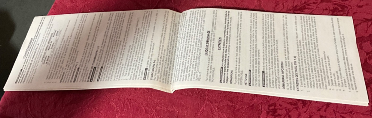 Porter Cable 5” Random Orbit Palm Sander Instruction Manual 382 GUC