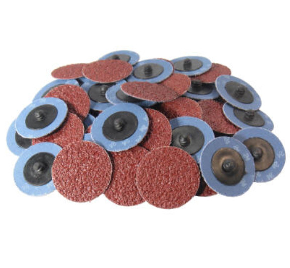 50PC 2″ 36grit Roll Lock Aluminum Oxide Quick Change Sanding Disc