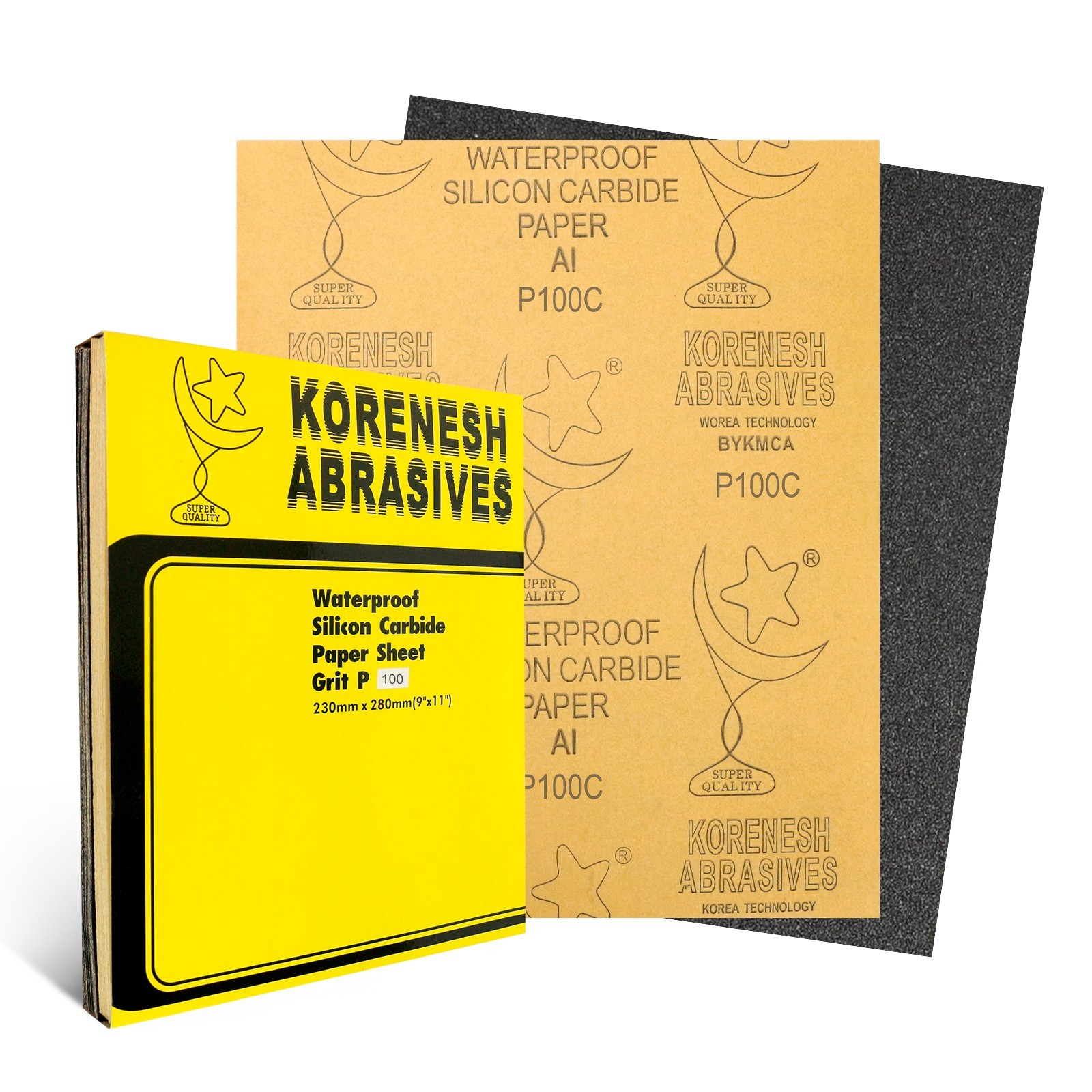 Waterproof Sandpaper 9×11″ 100-2000 Grit Wet Dry Sanding Paper Sheets Car Wood