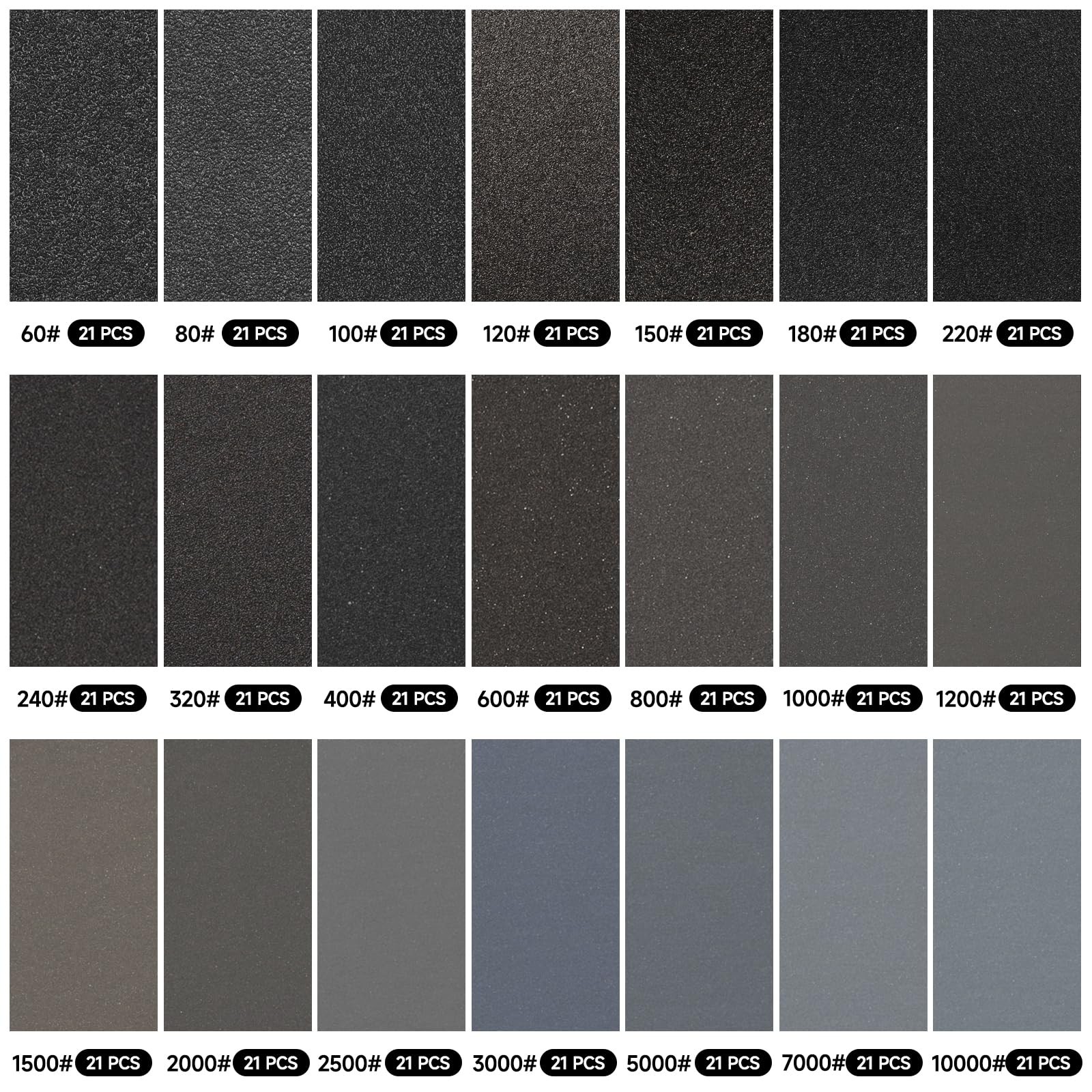 5000 Grit, Wet Dry Sanding Sheets 9×3.6 inch for Wood Furniture Finishing, Metal