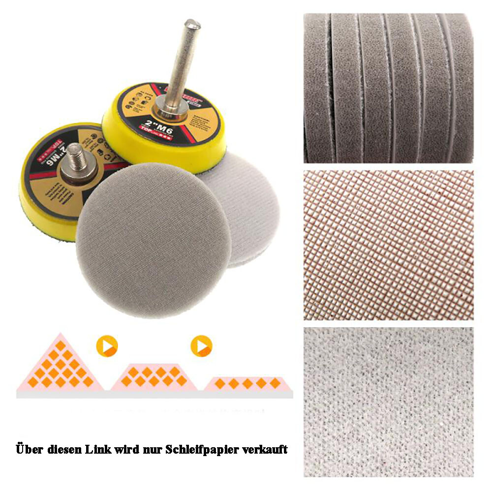 50mm/75mm Foam Sponge Sanding Disc Wet and Dry Sand Polishing Pad 320-8000 Grit