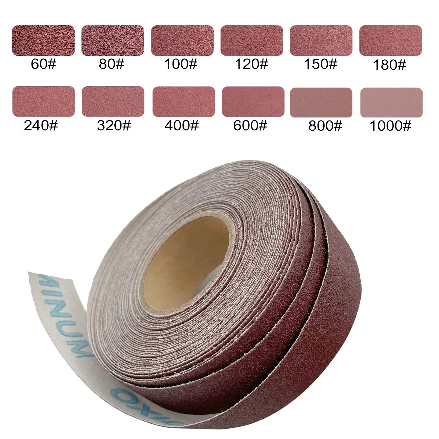 1 Inch x 5M Emery Cloth Roll Sandpaper Roll for Wood Metal Polishing Detailing