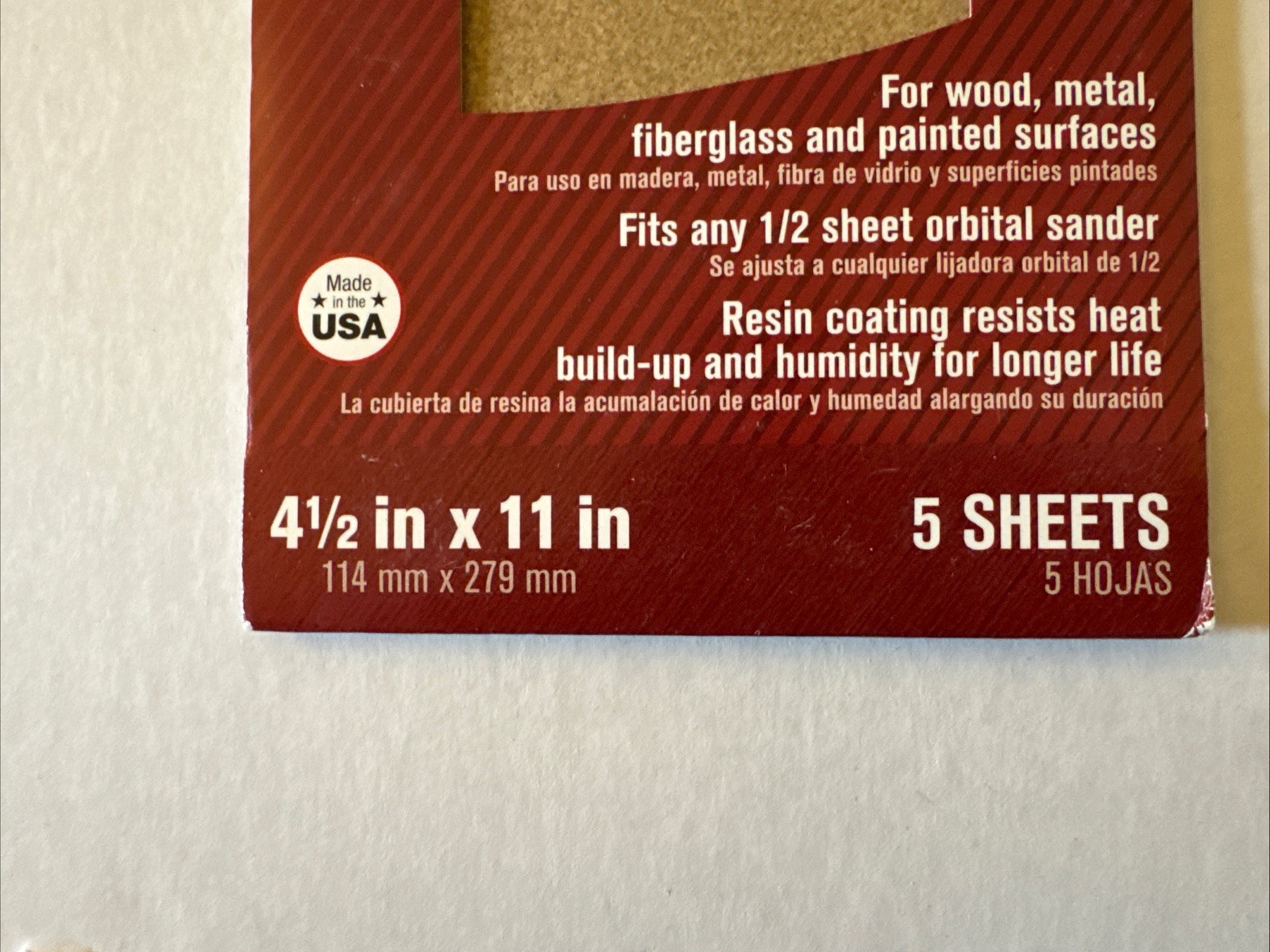 1/2 sheet multi-purpose SANDPAPER ASSORTED GRITS 25 sheets 4 1/2″ x 11″ see pics