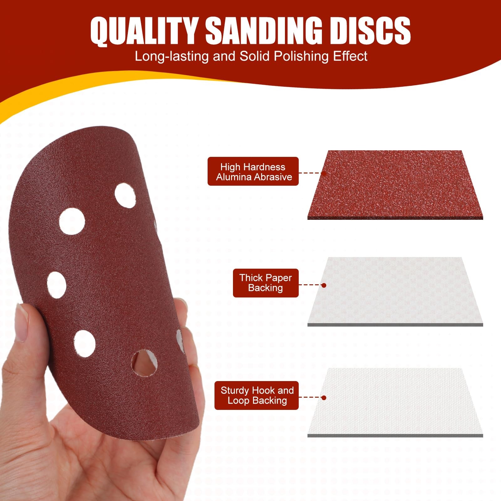 YNZDRWA 70 PCS 5 Inch Sanding Discs, 40 80 120 180 240 320 400 600 800 Grit…