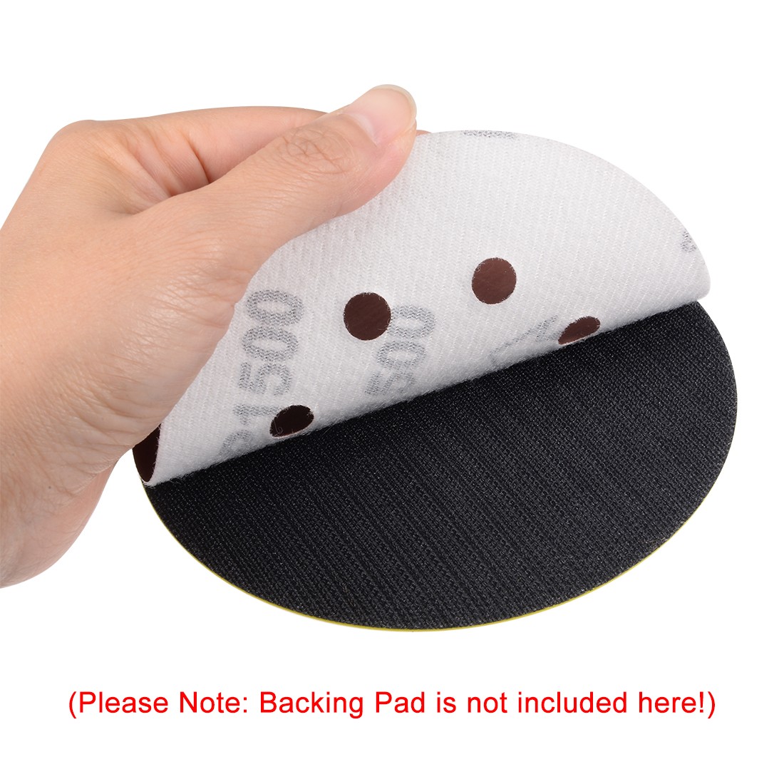 10Pcs 7″ 8 Hole Hook&Loop Sanding Disc 150 Grit Flocking Sandpaper Sander Paper