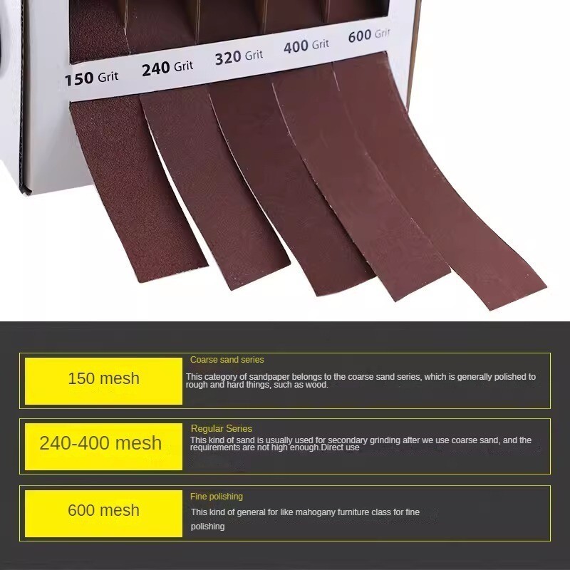 4/5 Axis Sanding Belt Roll Boxed Sandpaper for Wood Metal Furniture Polishing