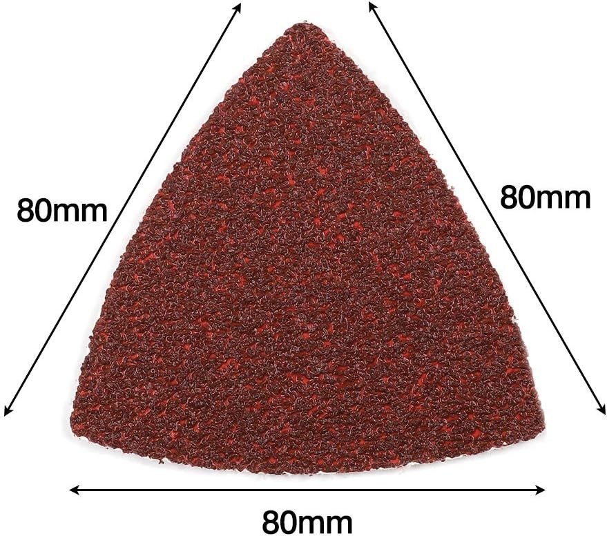 100pcs 3-1/8 Inch Triangle Sanding Pads – Grit for Professional Finish