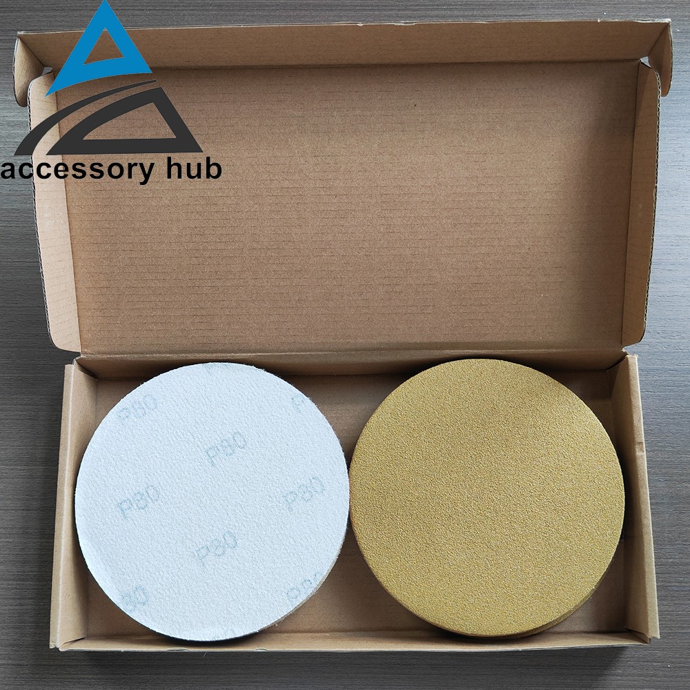 Hook & Loop 6” Sanding Discs, Orbital DA Sander Paper Pads Accessoryhub USA