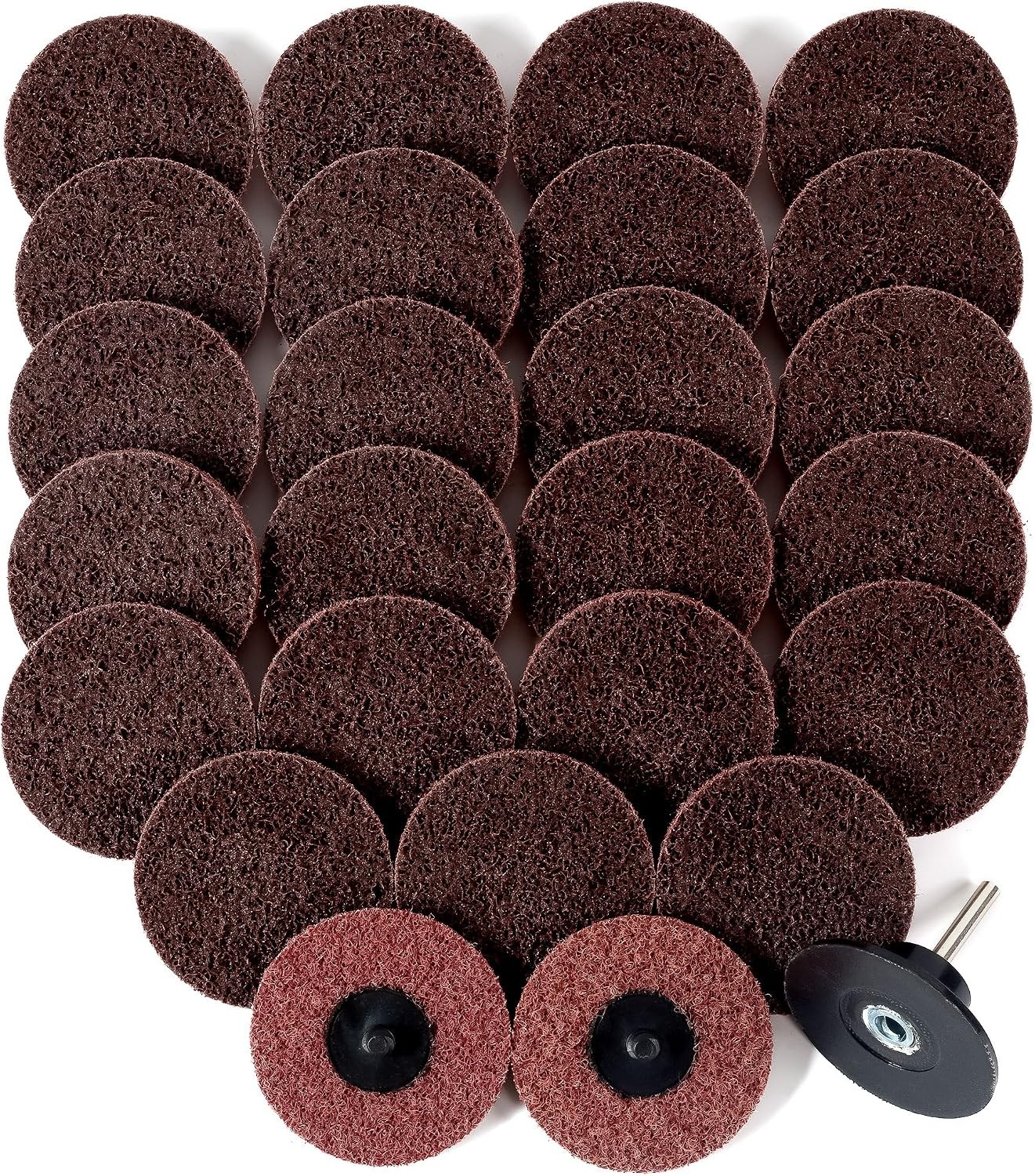 S SATC 25PCS Sanding Discs 2 Inch Quick Change Disc Surface Conditioning Discs