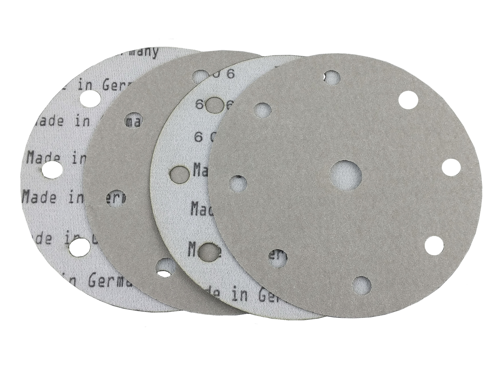 Starcke Premium 6″ X 9 Hole Platinum Film Hook and Loop Grip Sanding Discs