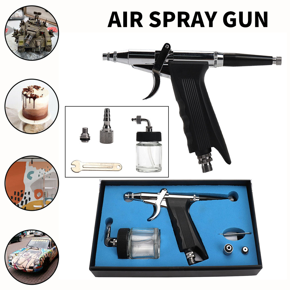 147mm Double Action Mini Air Brush Spray Gun Kit For Cake Decorating Tattoo Tool