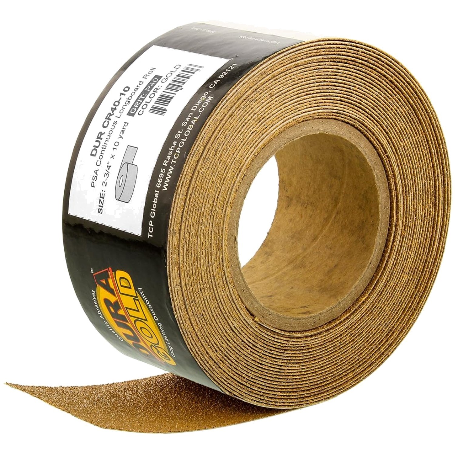 Automotive Sandpaper Roll 40 Grit, 10 Yard PSA Adhesive