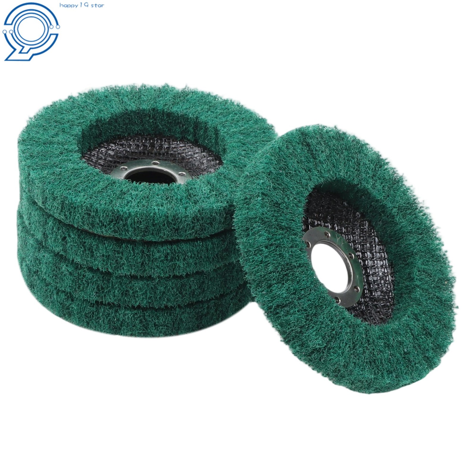 4-1/2 Inch Scour Flap Discs 180 & 320 Grit Angle Grinder Attachment Pack of 10